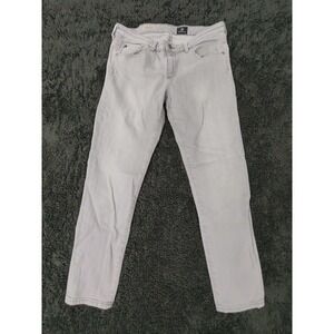 AG Adriano Goldschmied 30R The Stevie Ankle Slim Straight Leg Gray Stretch